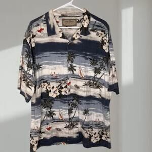 Palm Island Clothing Co. Hawaiian Print Button-Up Shirt (Men’s XL)